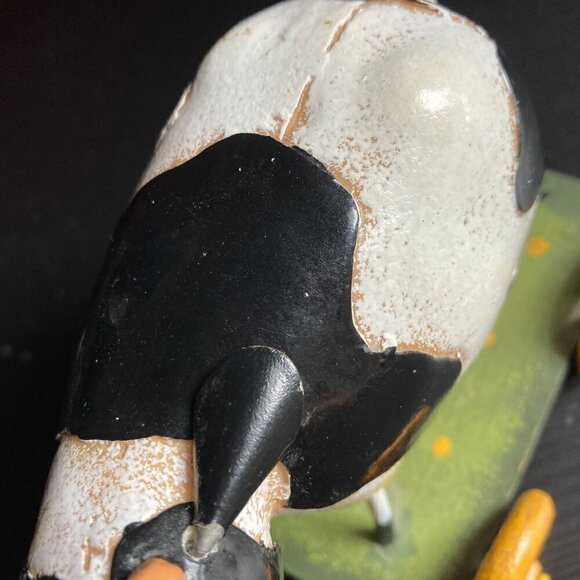 Vintage METAL COLLECTABLE  COW ON wheels by innovation "MES AMIS" COW PULL TOY - Picture 5 of 15